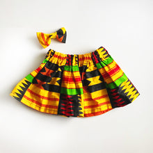 Load image into Gallery viewer, Ashanti - African Print Skirt and Bow Set