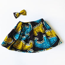 Load image into Gallery viewer, Eno - African Ankara Skirt and Bow set