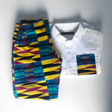 Load image into Gallery viewer, Nyamekye - Kente Print Slim Fit Trousers