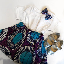 Load image into Gallery viewer, Jibade - Ankara Print Girl Skirt and Bow Set