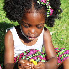Load image into Gallery viewer, Urbi- African Print Skirt and Bow Set