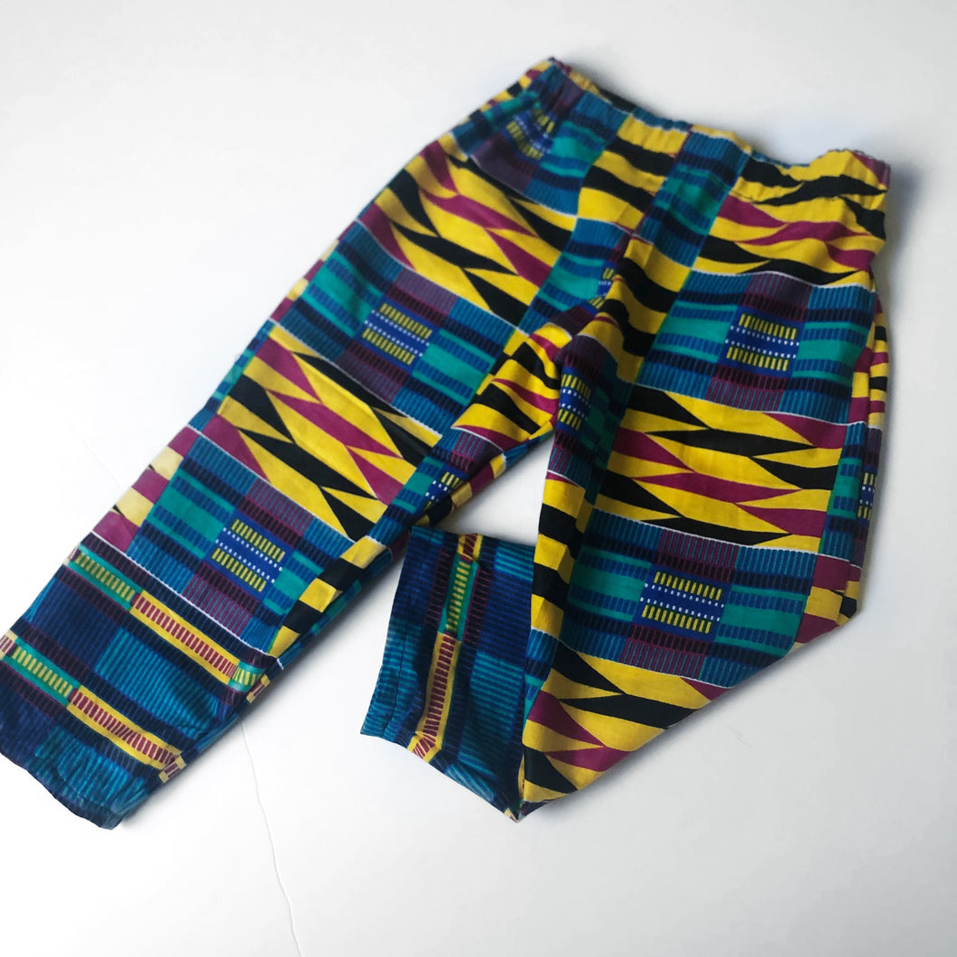 Nyamekye - Kente Print Slim Fit Trousers