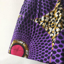 Load image into Gallery viewer, Dalia Purple - Ankara Circle African Print Skirt and Bow Set
