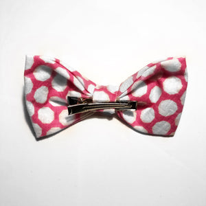 Freya - Polka Dot Print Hair Bow