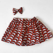 Load image into Gallery viewer, Makena - Ankara Skirt and Bow Set
