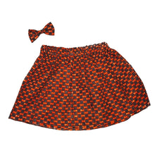 Load image into Gallery viewer, Sika - African Print Skirt and Bow

